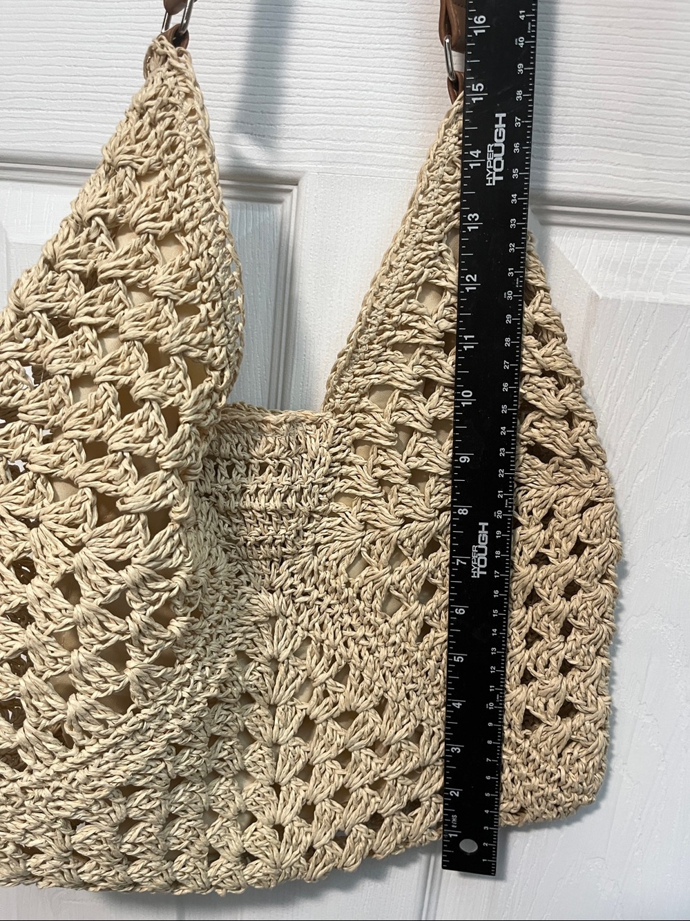 Woven Crocheted Shoulder Bag - Picture 9 of 10
